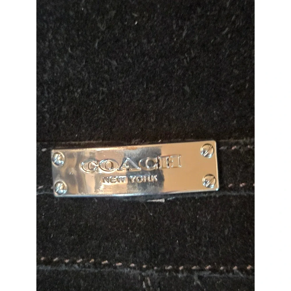 COACH Tallulah Black Suede Buckle Boots‎ Women's US 8B